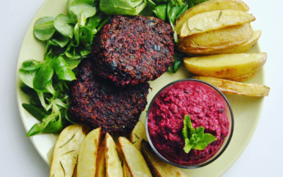 Quinoa Rote Beete Patties *glutenfrei und vegan