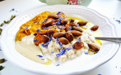Vanille Hirseporridge mit Hokkaido