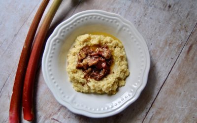 Rhabarber Hirse Porridge