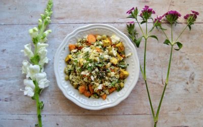 Sesam Kräuter Bowl mit Tofu