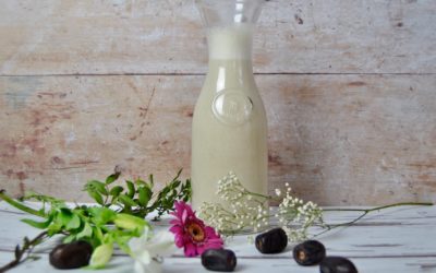 Selbstgemachte Reis Dattel Milch