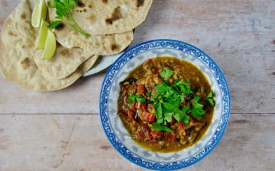 Ayurvedisches Linsen Mangold Curry mit Chapati