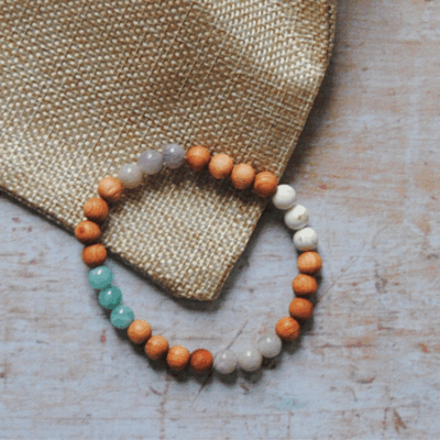 Vata Mala Armband Sandelholz