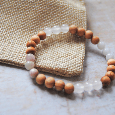 Love Mala Armband Sandelholz